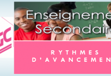 Rythmes d’avancement- Cadre Etat