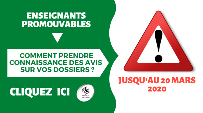 Enseignants promouvables 2020 nc