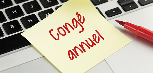 Advertising sticky note pasted on the keyboard