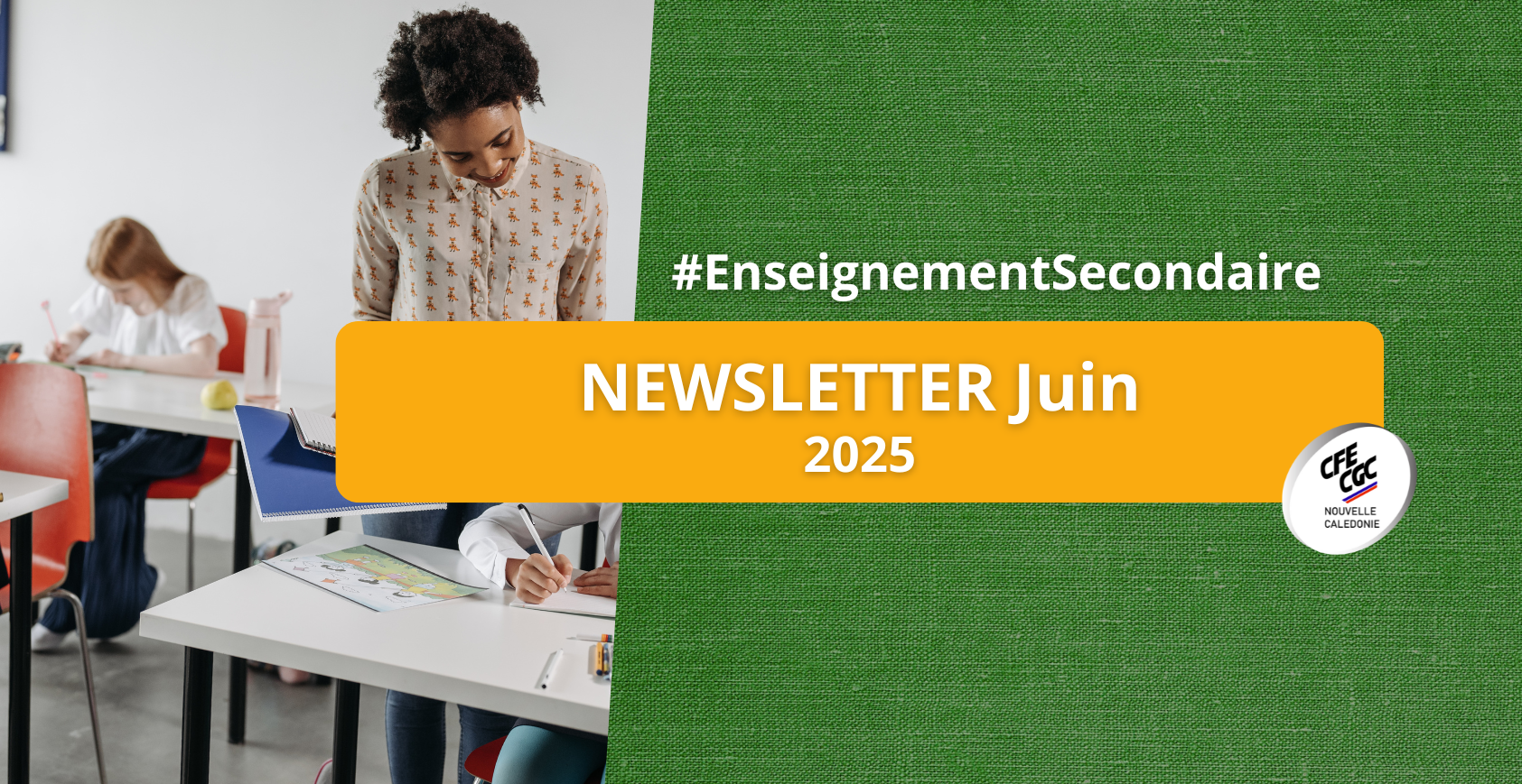 Newsletter Juin 2025 – Enseignement Secondaire