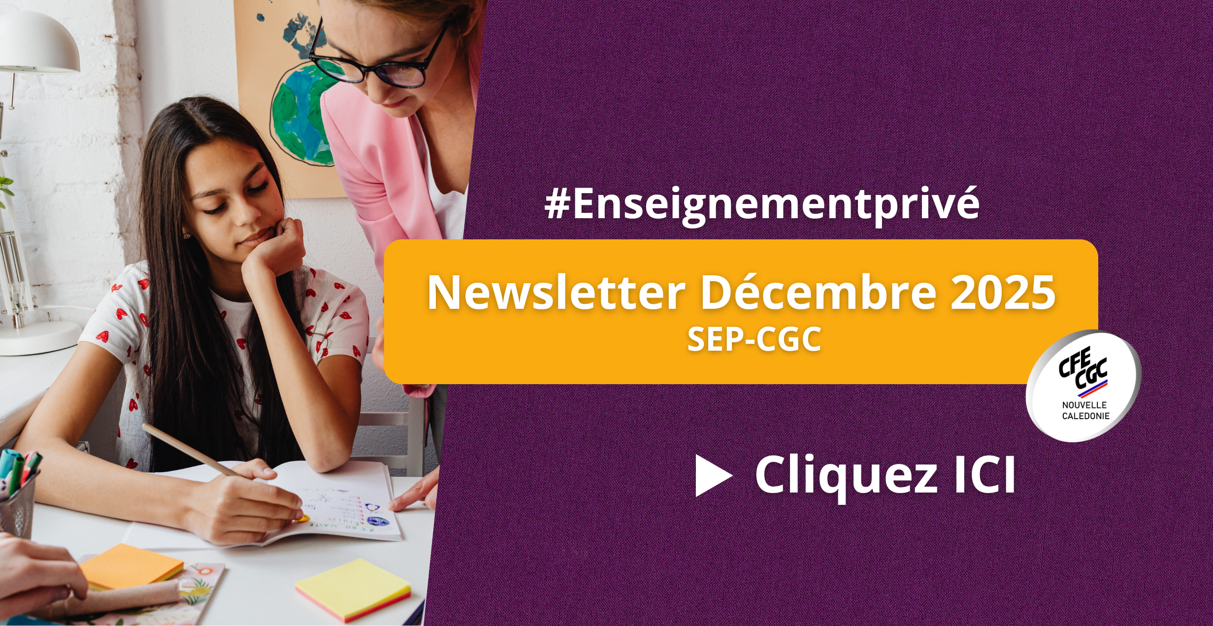 Newsletter Décembre 2025 – Enseignement privé
